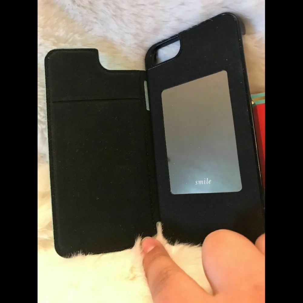 NWD $70 kate spade‎ new york 'Cedar Street' iPhone 6 & 6s Case Leather +Mirror